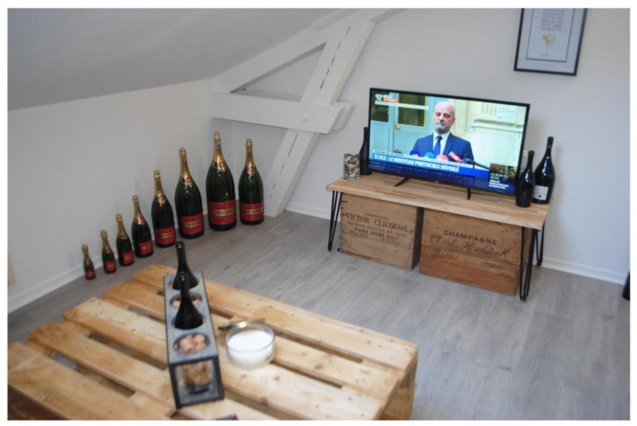 Apartamento Studio Champagne Reims Exterior foto