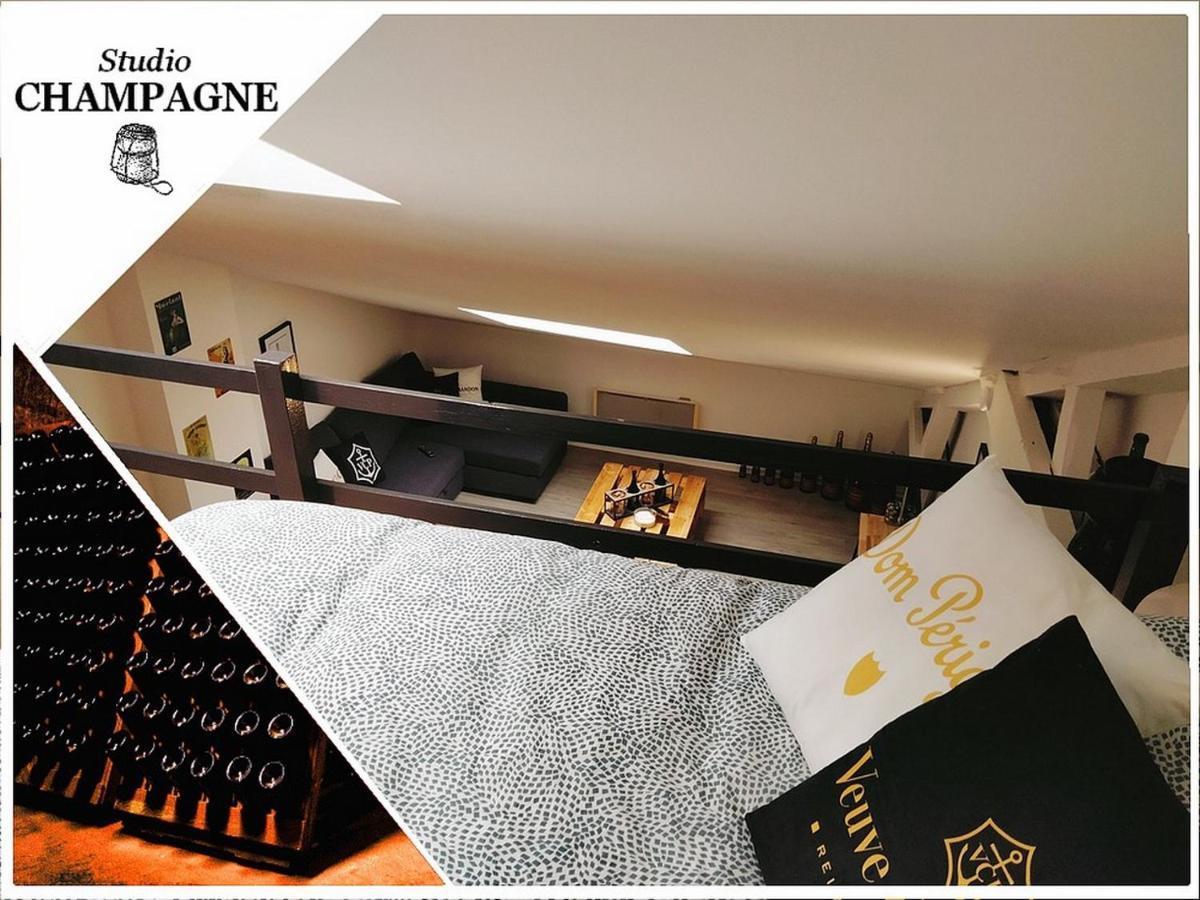 Apartamento Studio Champagne Reims Exterior foto